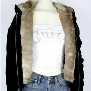 SALE🔥🔥Juicy Couture Reversible Faux Fur Hoodie
